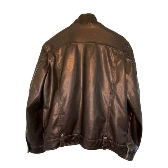 Sonoma Dark Leather Bomber Jacket - Picture 2 of 11